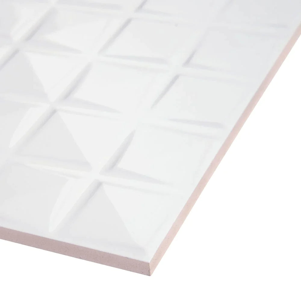 MSI Dymo Chex White Ceramic Wall Tile