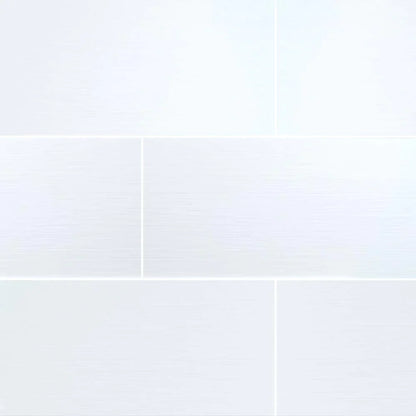 MSI Dymo Stripe White Glossy Ceramic Wall Tile