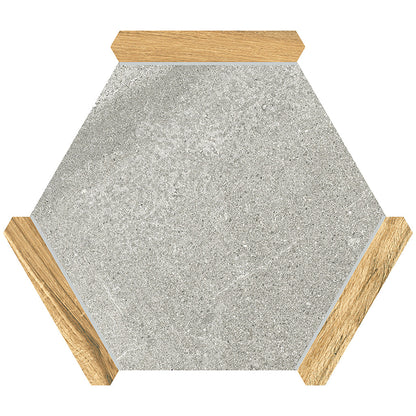 Cloud Gray Brown 9x10 Matte Hexagon Porcelain Tile (18 pack, 8.07 sq ft/case)