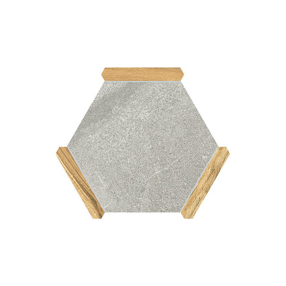 Cloud Gray Brown 9x10 Matte Hexagon Porcelain Tile (18 pack, 8.07 sq ft/case)