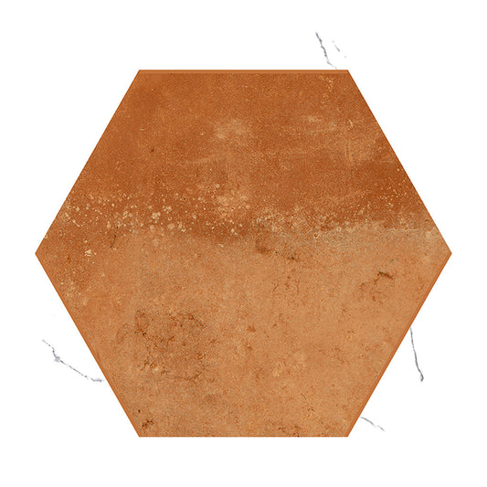 Terra Mauve White 9x10 Matte Hexagon Porcelain Tile (18 pack, 8.07 sq ft/case) - Sample