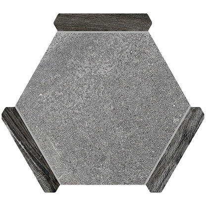 Fossil Gray 9x10 Matte Hexagon Porcelain Tile (18 pack, 8.07 sq ft/case)
