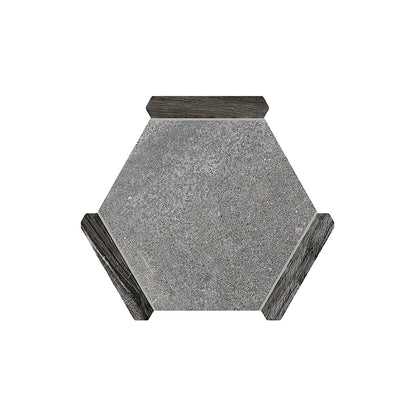 Fossil Gray 9x10 Matte Hexagon Porcelain Tile (18 pack, 8.07 sq ft/case)