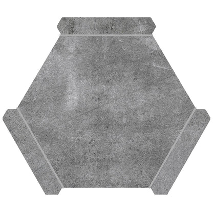 Coin Gray 9x10 Matte Hexagon Porcelain Tile (18 pack, 8.07 sq ft/case)