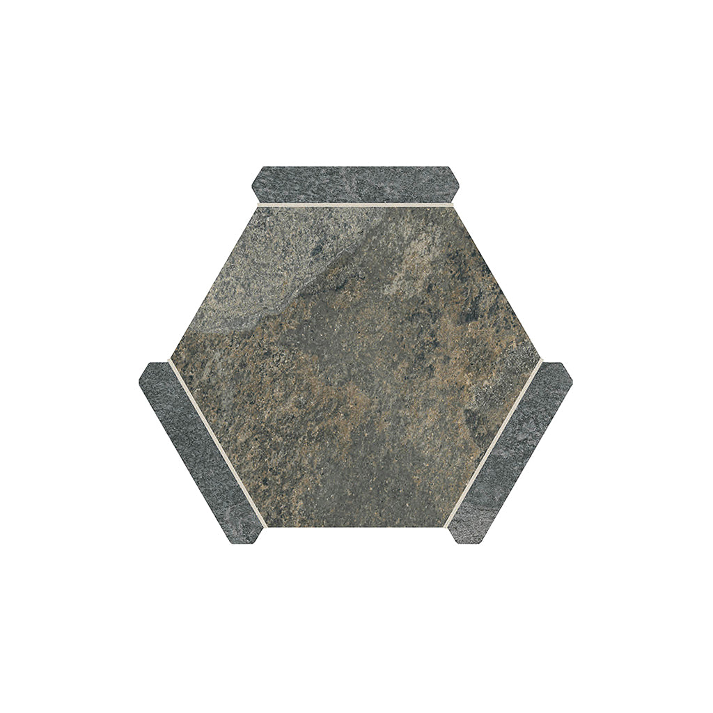 Slate Gray 9x10 Matte Hexagon Porcelain Tile (18 pack, 8.07 sq ft/case)