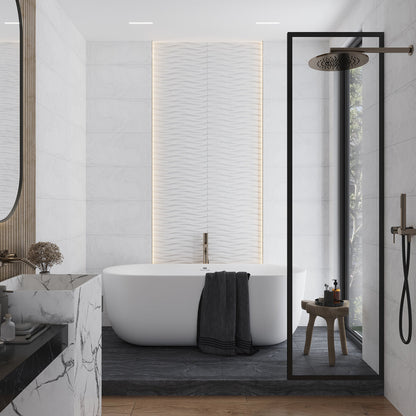 White 12x24 Field Matte Porcelain Tile (5 pack, 10.763 sq ft/case) - Sample