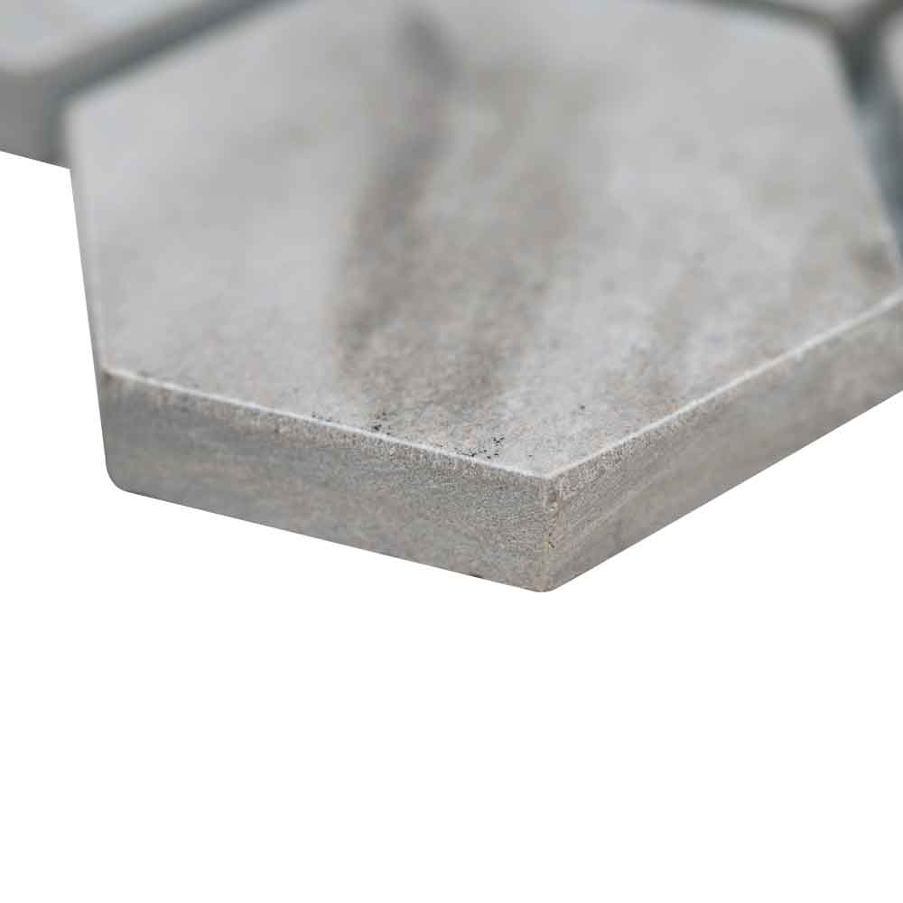 MSI Eden Bardiglio Porcelain Mosaic Hexagon Wall and Floor Tile