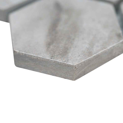 MSI Eden Bardiglio Porcelain Mosaic Hexagon Wall and Floor Tile