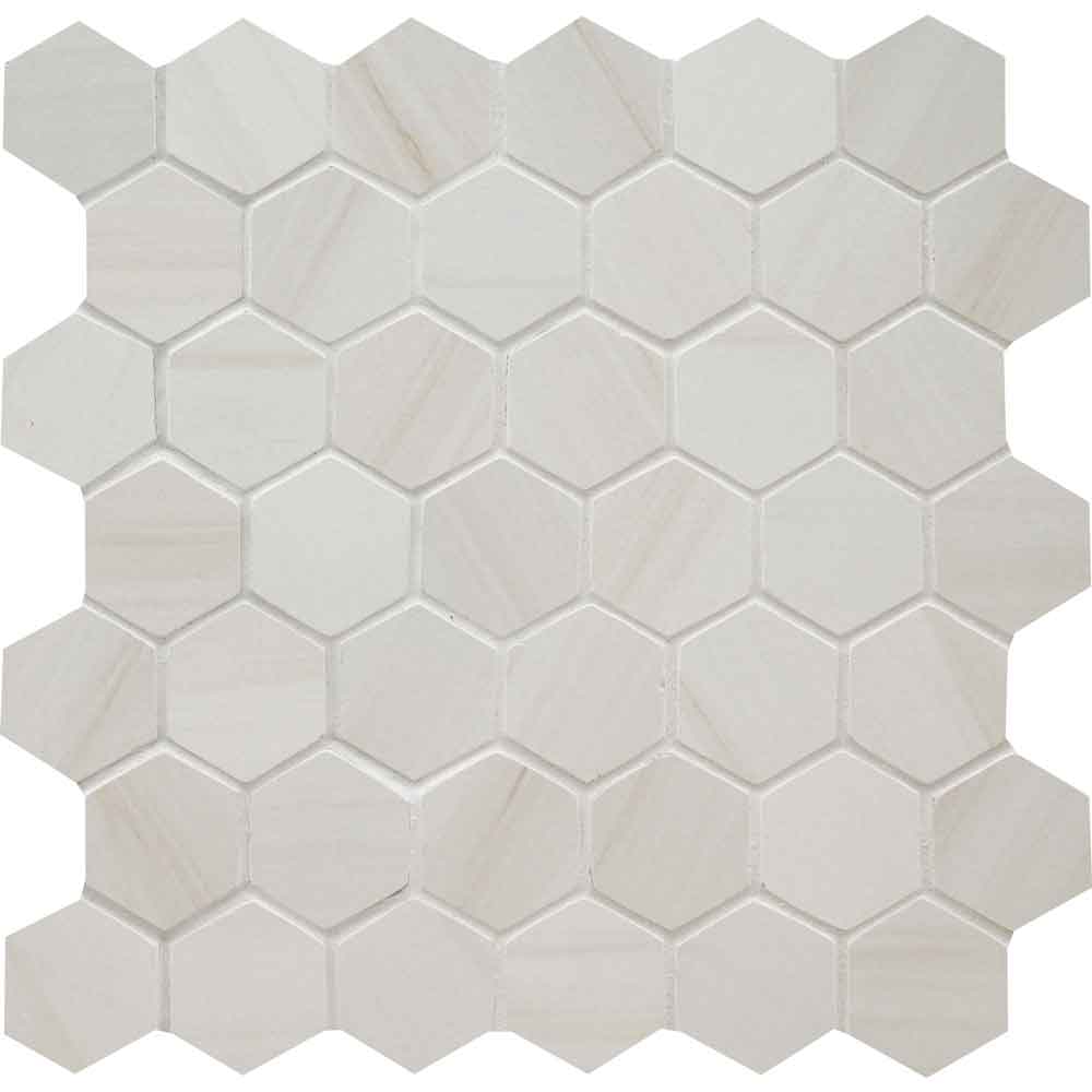 MSI Eden Dolomite Porcelain Mosaic Hexagon Wall and Floor Tile