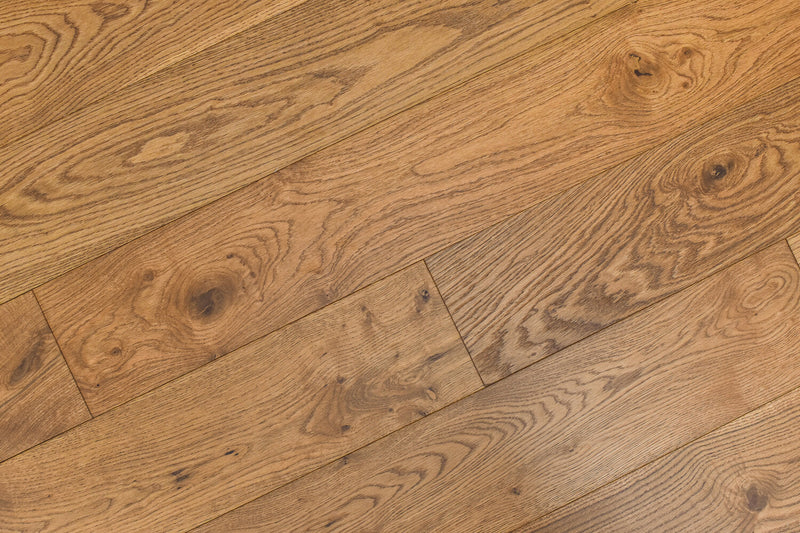 Elysian Wirebrushed Engineered Hardwood 7.5x0.5 inch Collective Tan TRPEH-EEOCT product angle shot