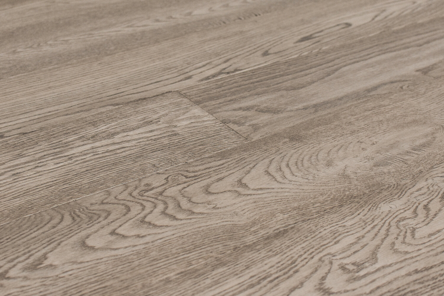 Elysian Wirebrushed Engineered Hardwood 7.5x0.5 inch Ethereal Gray TRPEH-EEOEG product angle shot