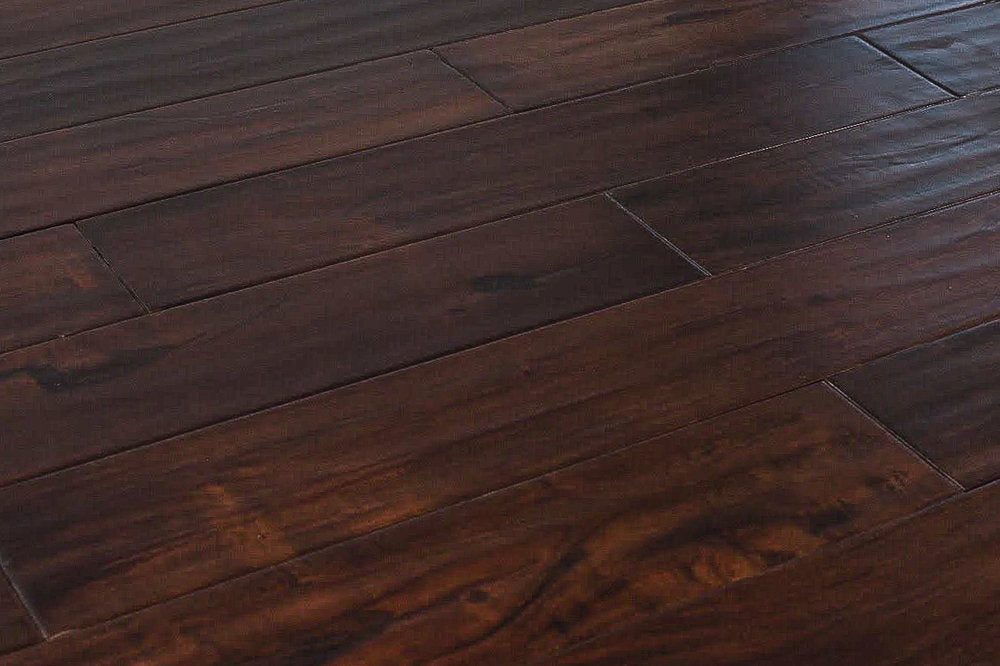 Acacia Walnut Distressed/Handscraped Solid Hardwood 3/4 x 4.75 in. - Cordoba