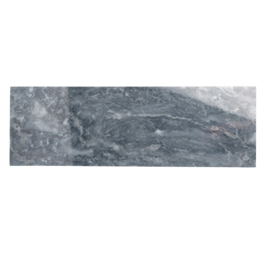 Gray 4x12 Subway Polished Marble Tile (15 pack, 5 sq ft/case) - Sample