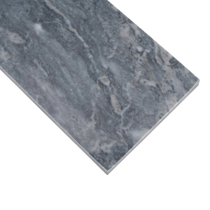 Gray 4x12 Subway Polished Marble Tile (15 pack, 5 sq ft/case) - Sample