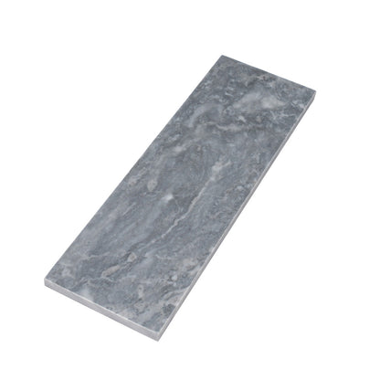 Gray 4x12 Subway Polished Marble Tile (15 pack, 5 sq ft/case) - Sample