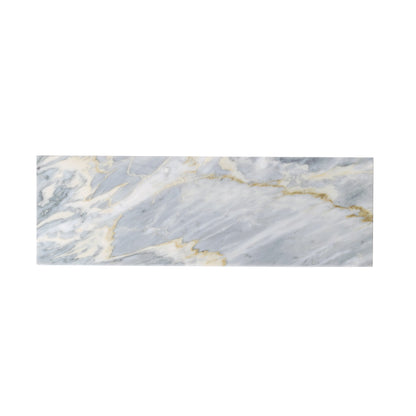 Gray 4x12 Polished Subway Calacatta Bluette Marble Tile (15 pack, 5 sq ft/case)
