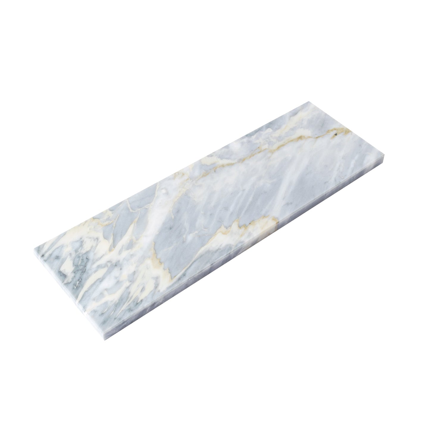 Gray 4x12 Polished Subway Marble Tile (15 pack, 5 sq ft/case) - Sample