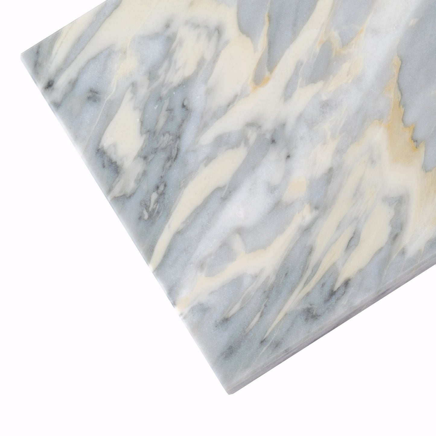 Gray 4x12 Polished Subway Calacatta Bluette Marble Tile (15 pack, 5 sq ft/case)