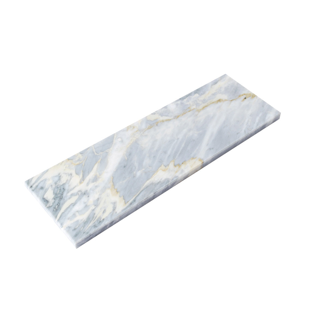 Gray 4x12 Honed Subway Calacatta Bluette Marble Tile (15 pack, 5 sq ft/case)