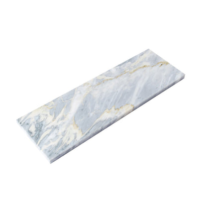 Gray 4x12 Honed Subway Calacatta Bluette Marble Tile (15 pack, 5 sq ft/case)