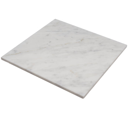 White 12x12 Honed Field Bianco Carrara Marble Tile (10 pack, 10 sq ft/case)