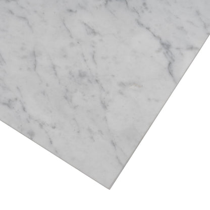 White 12x12 Polished Field Bianco Carrara Marble Tile (10 pack, 10 sq ft/case)