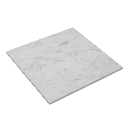 White 12x12 Polished Field Bianco Carrara Marble Tile (10 pack, 10 sq ft/case)