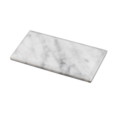 White 3x6 Polished Beveled Subway Bianco Carrara Marble Tile (40 pack, 5 sq ft/case)