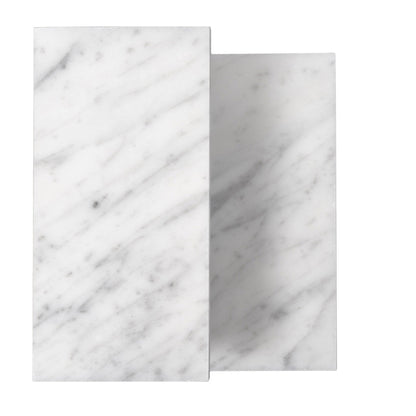 White 3x6 Honed Subway Bianco Carrara Marble Tile (40 pack, 5 sq ft/case)