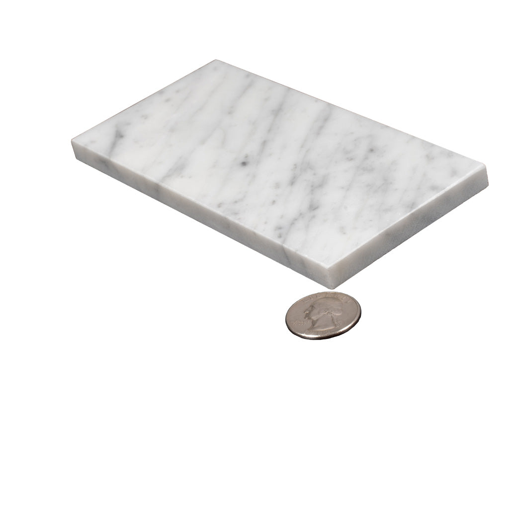 White 3x6 Honed Subway Bianco Carrara Marble Tile (40 pack, 5 sq ft/case)