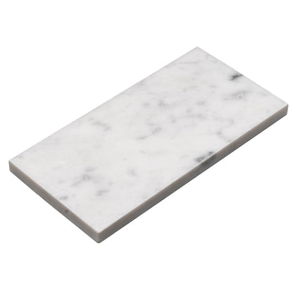 White 3x6 Polished Subway Bianco Carrara Marble Tile (40 pack, 5 sq ft/case)
