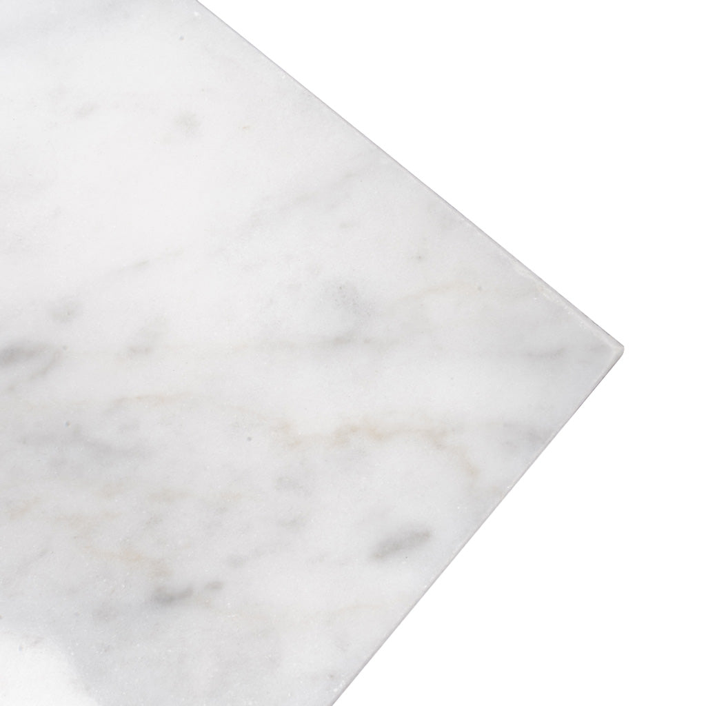White 4x12 Polished Subway Bianco Carrara Marble Tile (15 pack, 5 sq ft/case)