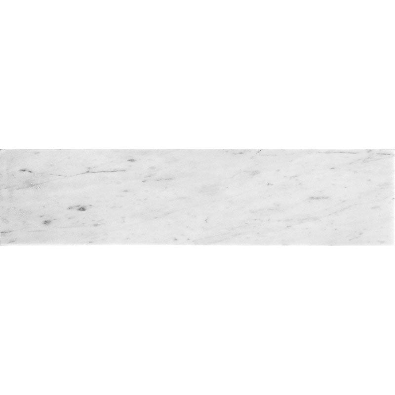 White 4x16 Honed Subway Bianco Carrara Marble Tile (10 pack, 4.44 sq ft/case)