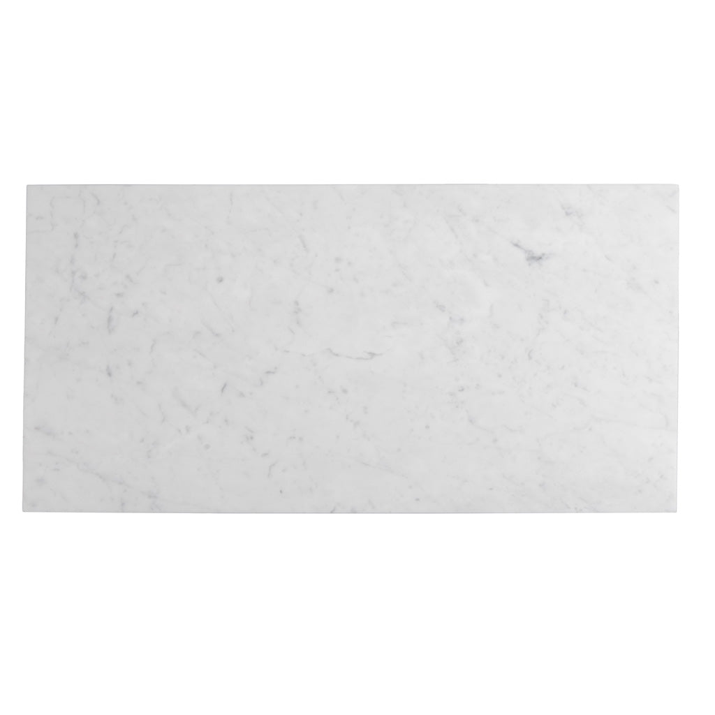White 12x24 Polished Field Bianco Carrara Marble Tile (5 pack, 10 sq ft/case)