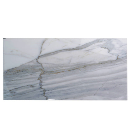 White Gray 12x24 Honed Field Calacatta Gold Marble Tile (5 pack, 10 sq ft/case)