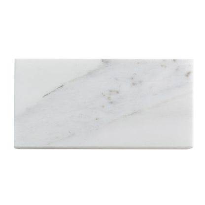 White 3x6 Polished Subway Calacatta Gold Marble Tile (40 pack, 5 sq ft/case)