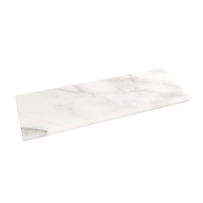 White 4x12 Honed Marble Subway Tile (15 pack, 5 sq ft/case) - Sample