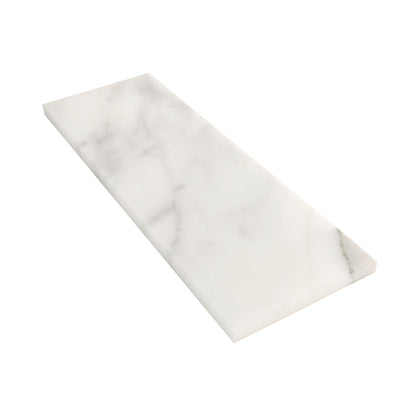 White 4x12 Honed Marble Subway Tile (15 pack, 5 sq ft/case) - Sample