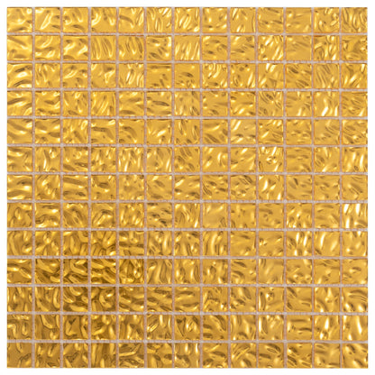 Shimmer Gold 12x12 Glossy Uniform Square Glass Mosaic Tile (20 pack, 20 sq ft/case) - Sample