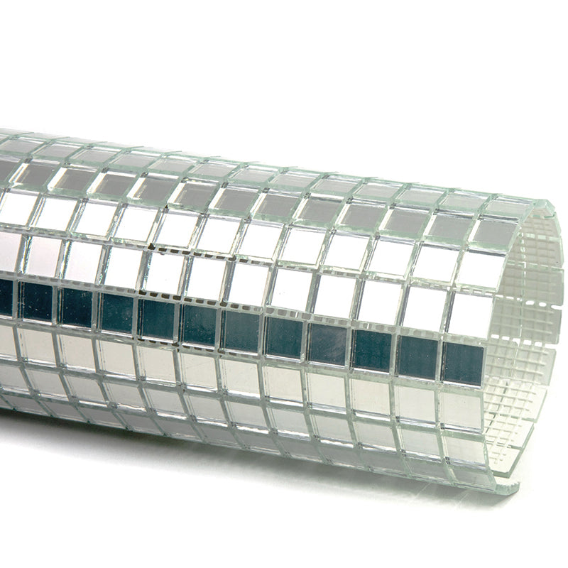 Silver 12x12 Glossy Uniform Square Glass Mosaic Tile (20 pack, 18.69 sq ft/case) - Sample
