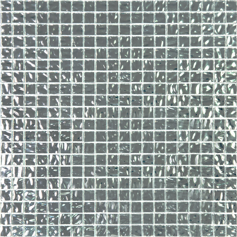 Cloud Silver 12x12 Glossy Uniform Square Glass Mosaic Tile (20 pack, 18.69 sq ft/case)