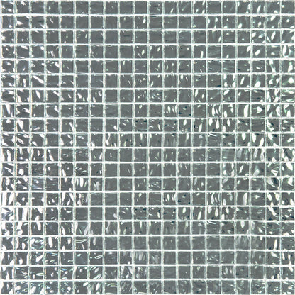 Cloud Silver 12x12 Glossy Uniform Square Glass Mosaic Tile (20 pack, 18.69 sq ft/case)