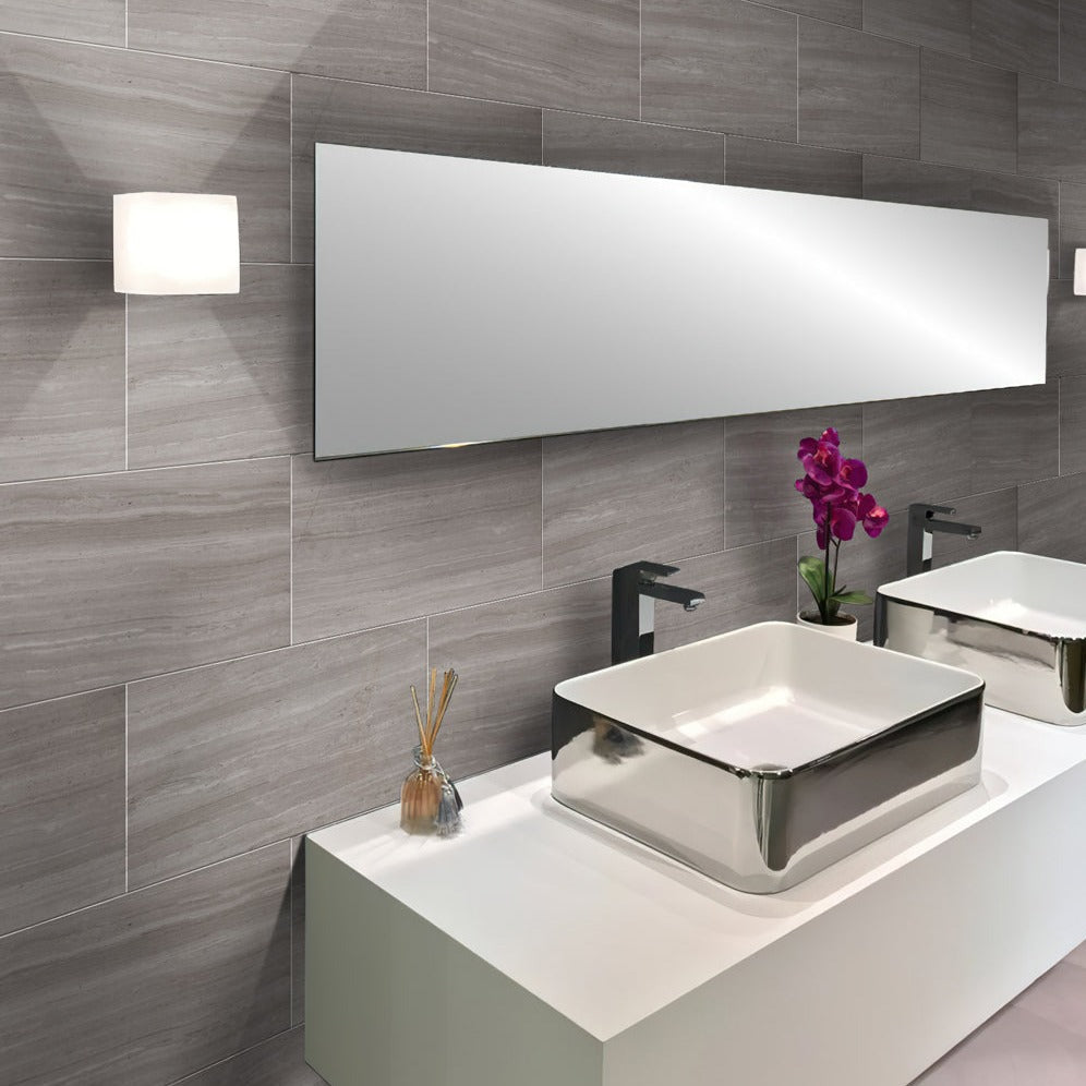 Cloud Gray 4x12 Honed Subway Marble Tile (15 pack, 5 sq ft/case) - Sample