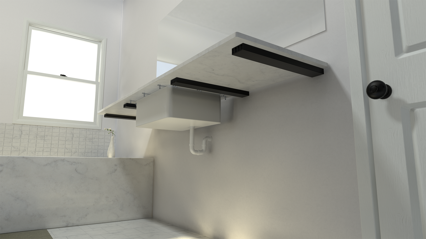 Matching 1 inch Free Hanging Shelf Brackets (Set of 2)