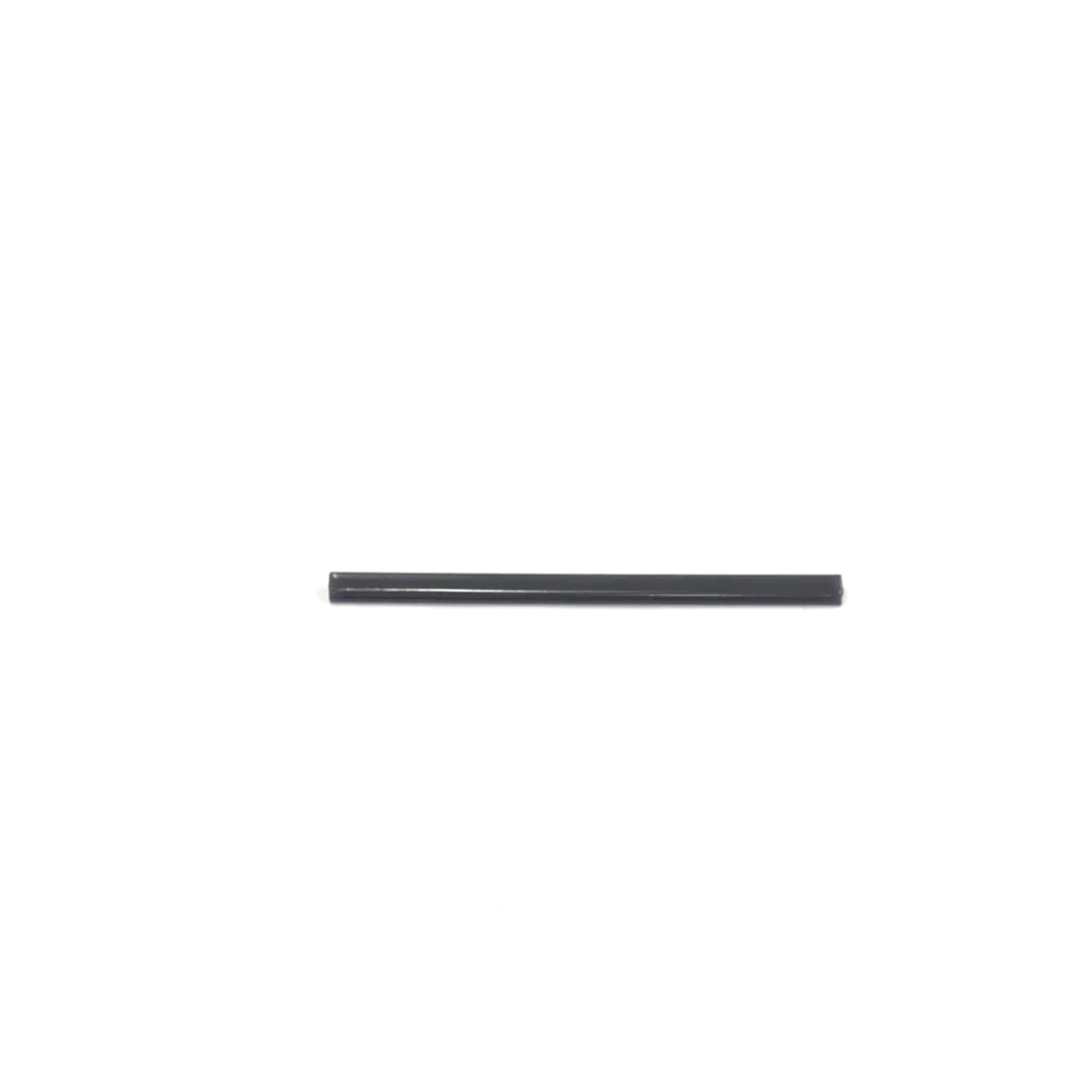 Jet Black 0.5x8 Glossy Ceramic Pencil Tile Trim (10 pack, 0.27 sq ft/case) - Sample