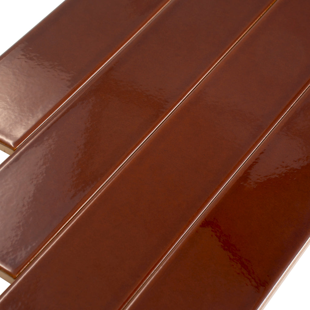 Caramel 2x16 Glossy Ceramic Subway Tile (50 pack, 10.76 sq ft/case) - Sample