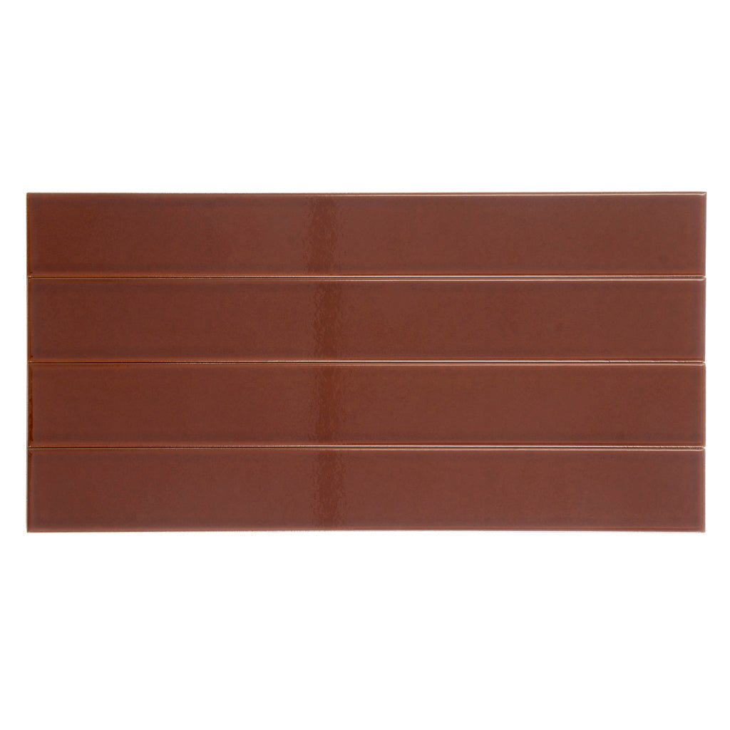 Caramel 2x16 Glossy Ceramic Subway Tile (50 pack, 10.76 sq ft/case)