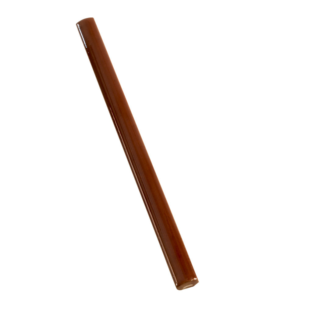 Caramel 0.5x8 Glossy Ceramic Pencil Tile Trim (10 pack, 0.27 sq ft/case) - Sample