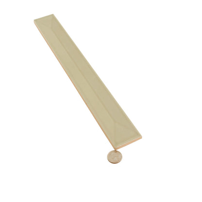 Soft Olive 2x16 Glossy Ceramic Deco Subway Tile (50 pack,10.76 sq ft/case) - Sample