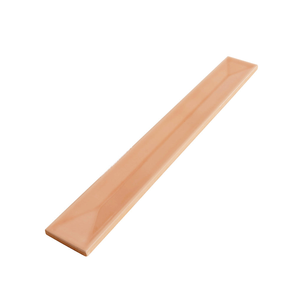 Powder Pink 2x16 Glossy Ceramic Deco Subway Tile (50 pack,10.76 sq ft/case) - Sample